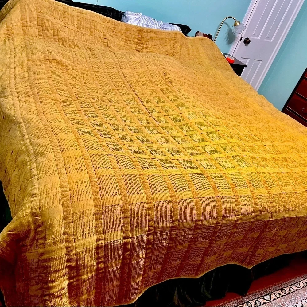 Anthropologie Paulette Chenille Quilt Queen New